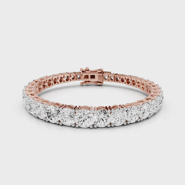 Minimal_Diamond_Tennis_Graduated_Riviera_Bracelet_Office_Wear_Statement_Rose_Gold_Jewellery