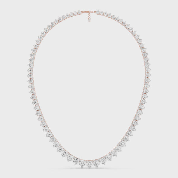 Graduated_Diamond_Tennis_Necklace_Rose_Gold_Statement_Jewellery