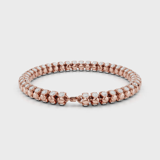 Serpenti_Bracelet_Minimal_Diamonds_Office_Wear_Statement_Rose_Gold_Jewellery
