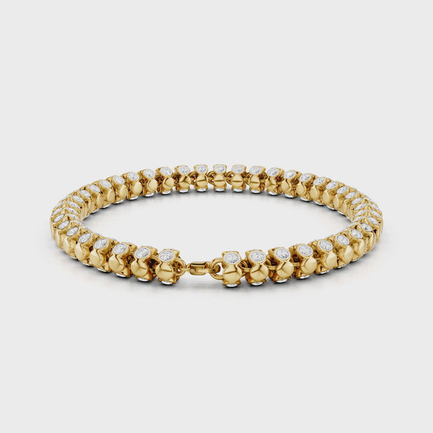 Serpenti_Bracelet_Minimal_Diamonds_Office_Wear_Statement_Yellow_Gold_Jewellery