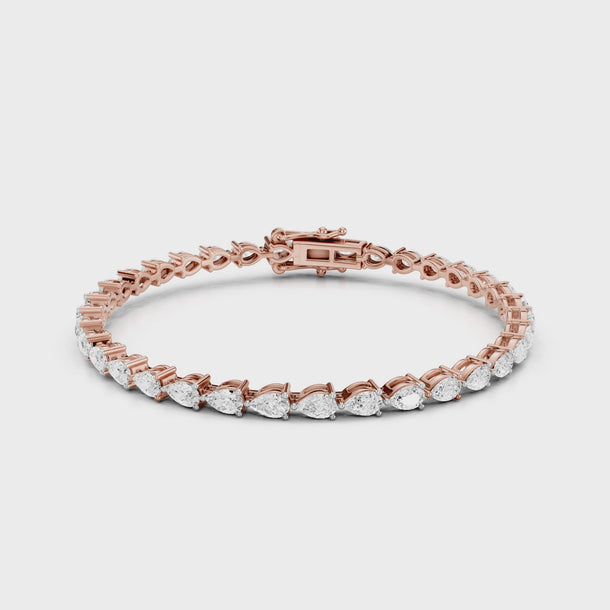 Pear-Shaped_Teardrop_Diamond_Tennis_Bracelet_Minimal_Office_Everyday_Wear_Jewellery_Statement_Rose_Gold